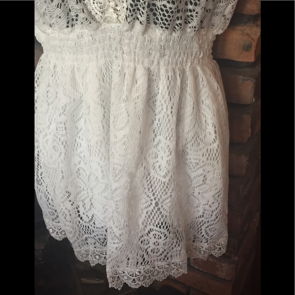 Lace BOHO babydoll top - Picture 7 of 8